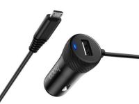 Автомобильное зарядное устройство Hoco Z21A Single Port (Lightning) Wired Fast Car Charger 3.4A (черный)