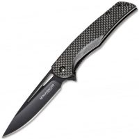 Складной нож Boker Magnum Black Carbon, сталь 440A, рукоять G10/карбон