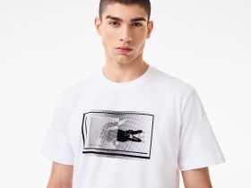Мужская футболка Lacoste классического кроя