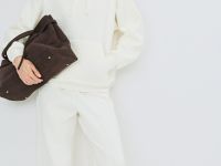 Широкие брюки с лампасами, Бежевый