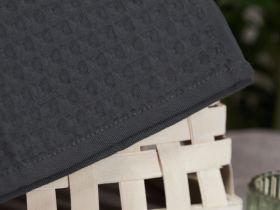 Полотенце вафельное Francesca, графит