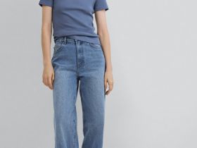 Футболка в рубчик, Синий