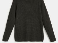 Джемпер с рукавом реглан и округлой горловиной