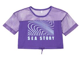 Фуфайка трикотажная для девочек (футболка)