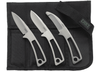 Набор из 3-х ножей фиксированным клинком CRKT BLACK FORK Hunting Knife Set, сталь 8Cr13MoV, цельнометаллические