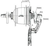 Натяжитель цепи Shimano Alfine CT-S500 (серебристый)