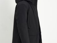 Пуховое пальто с накладными карманами