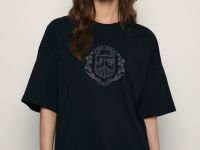 Футболка свободного кроя с принтом