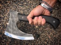 Тяпка Туристическая №3, сталь ХВГ, венге, Мастерская Ваулина