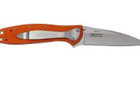 Полуавтоматический складной нож Kershaw Leek, сталь 14C28N, рукоять анодированный алюминий, оранжевый