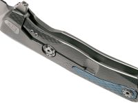 Нож складной LionSteel ROK G, сталь Bhler M390 Satin Finish, рукоять титан, серый цвет