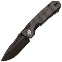 Складной нож Remette Rhino, сталь Sandvik 14C28N, рукоять микарта, черный