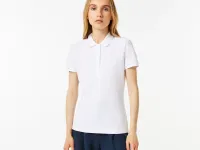 Женское поло Lacoste Slim Fit из эластичного хлопка