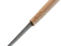 Кованый нож Северный малый, сталь дамаск, карельская береза