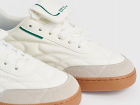 Кеды из искусственной кожи для мальчиков, Белый