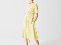 Женское платье-поло Lacoste с поясом