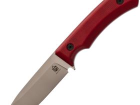 Нож Леший, сталь AUS10co, рукоять микарта, вишневый