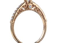 Кольцо из красного золота с бриллиантами э0201кц04154100