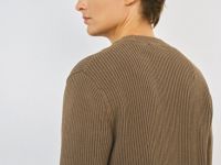 Кардиган с эффектом стирки, Желтый