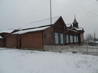 Здание, где в лазарете в 1919 г. находились на излечении партизаны в период колчаковщины