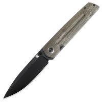 Складной нож Artisan Sirius, сталь S35VN, рукоять микарта, серый