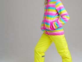 Толстовка из флиса на молнии для девочки