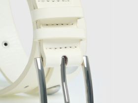 Ремень для девочек, Белый