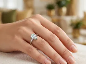 Кольцо из белого золота э4712кц01261153