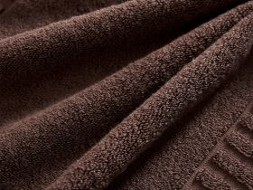 Полотенце махровое Nervato для ног, коричневое