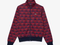 Жаккардовая толстовка Lacoste унисекс на молнии