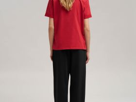 Футболка свободного кроя из джерси