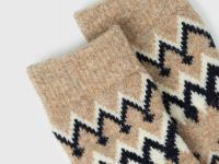 Носки с узором, Бежевый