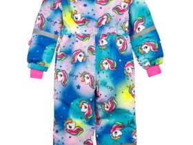 Комбинезон текстильный с полиуретановым покрытием для девочек