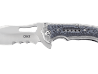 Складной нож CRKT Fossil™ BLACK WITH VEFF SERRATIONS™, сталь 8Cr13MoV, рукоять сталь 2Cr13, накладки G10