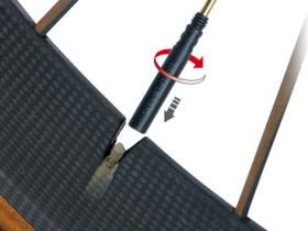 Удлинитель ниппеля Topeak Presta Valve Extender (короткий) TFV-01 (черный)