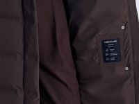 Пуховое стеганое пальто с капюшоном