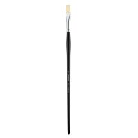 Кисть жесткая синтетика №12 плоская удлиненная Sketchmarker "352L" ручка длинная