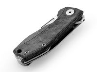 Складной нож LionSteel NANO, сталь MagnaCut, рукоять титан/микарта, черный