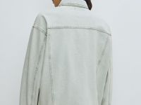 Джинсовая куртка оверсайз, Голубой