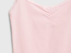 Майка с кружевом для девочек, Оранжевый