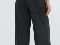 Широкие брюки из трикотажа, Серый