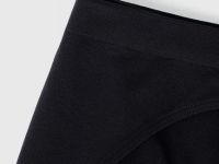 Базовые бесшовные трусы-брифы, Черный