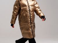 Пальто текстильное с полиуретановым покрытием для девочек