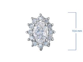 Классическая подвеска из белого золота э4712пд05220102_white