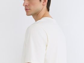 Футболка с необработанным краем, Белый