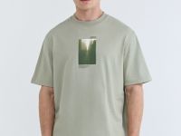 Футболка с принтом, Зеленый