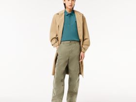 Мужское поло Lacoste PARIS стандартного кроя