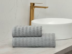 Полотенце махровое Rondo, серое