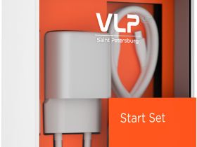 Зарядное устройство VLP LITE Start Set 25 Вт с кабелем USB-C 1 м Белое