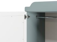 Распашной шкаф Линдо 2-90x192 Серо-зеленый
